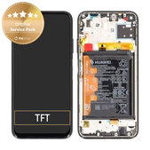 Huawei P40 lite - LCD Displej + Dotykové Sklo + Rám + Batéria (Breathing Crystal) - 02353KFV Genuine Service Pack