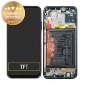 Huawei P40 lite - LCD Displej + Dotykové Sklo + Rám + Batéria (Crush Green) - 02353KGA Genuine Service Pack
