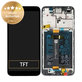 Huawei Y5p - LCD Displej + Dotykové Sklo + Rám + Batéria (Black) - 02353RJP Genuine Service Pack
