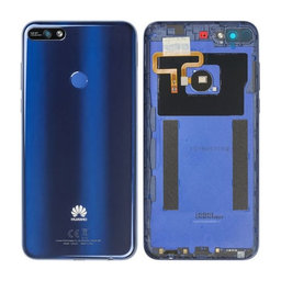 Huawei Y7 Prime (2018) - Batériový Kryt + Sklíčko Zadnej Kamery (Blue) - 97070THH Genuine Service Pack