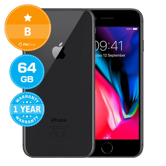 Apple iPhone 8 Space Gray 64GB B Repasovaný