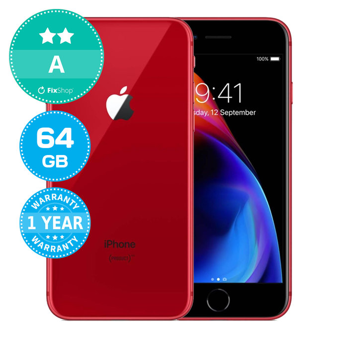 Apple iPhone 8 (PRODUCT)RED 64GB A Repasovaný