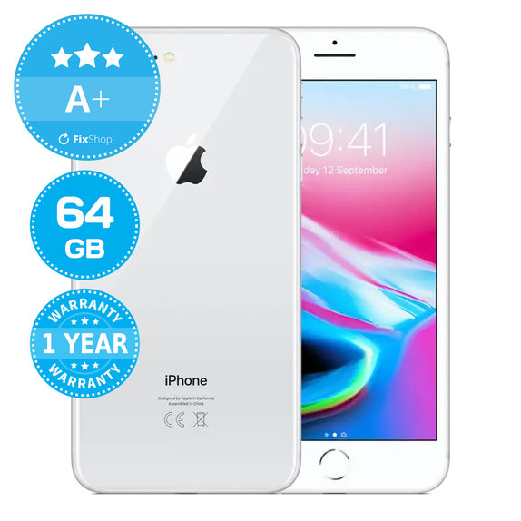 Apple iPhone 8 Plus Silver 64GB A+ Repasovaný