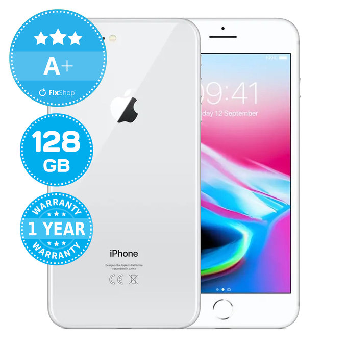 Apple iPhone 8 Plus Silver 128GB A+ Repasovaný