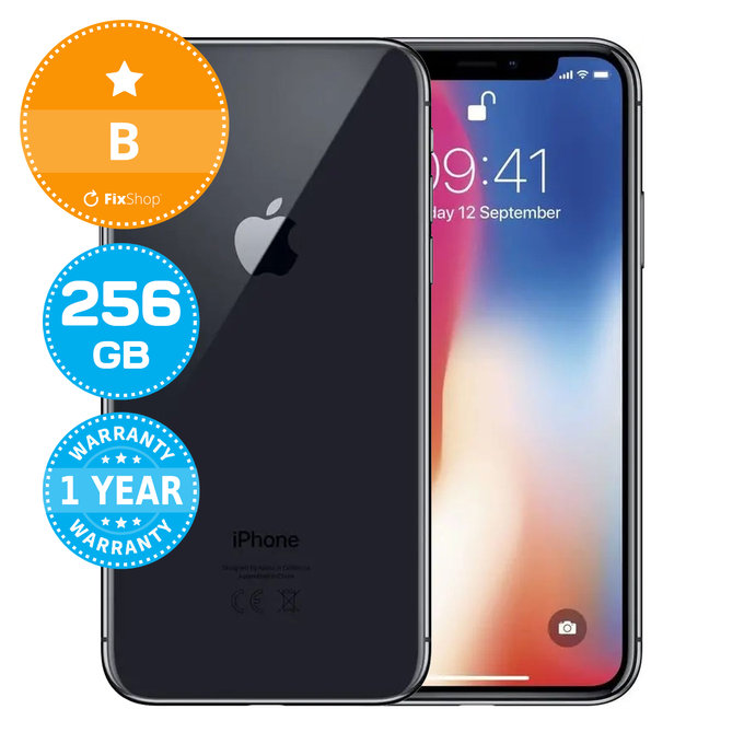 Apple iPhone X Space Gray 256GB B Repasovaný