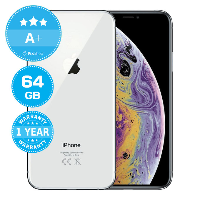 Apple iPhone XS Silver 64GB A+ Repasovaný