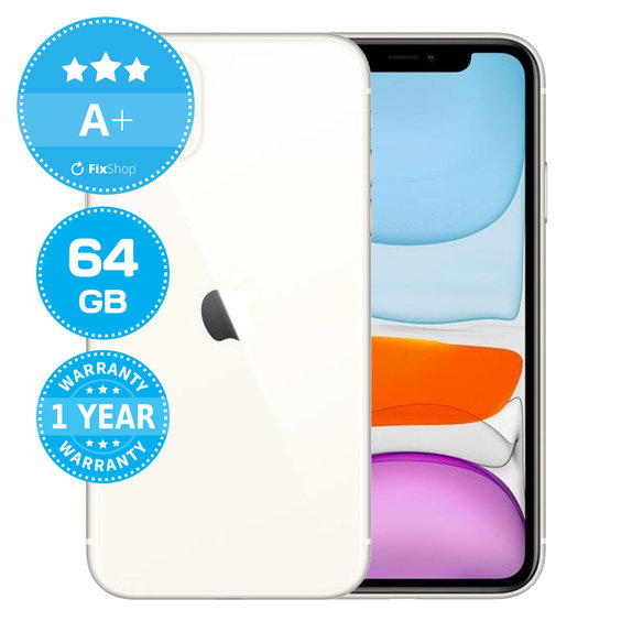 Apple iPhone 11 White 64GB A+ Repasovaný