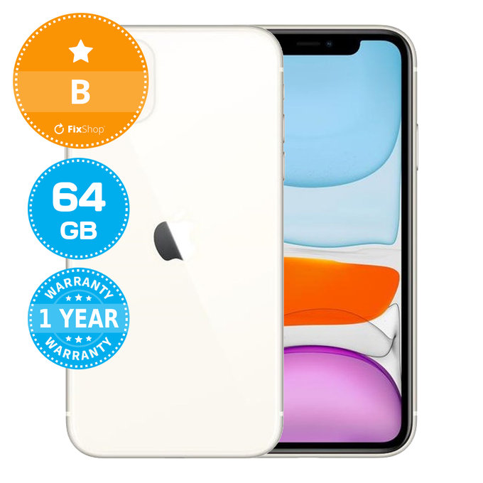 Apple iPhone 11 White 64GB B Repasovaný