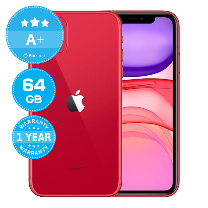 Apple iPhone 11 (PRODUCT)RED 64GB A+ Repasovaný