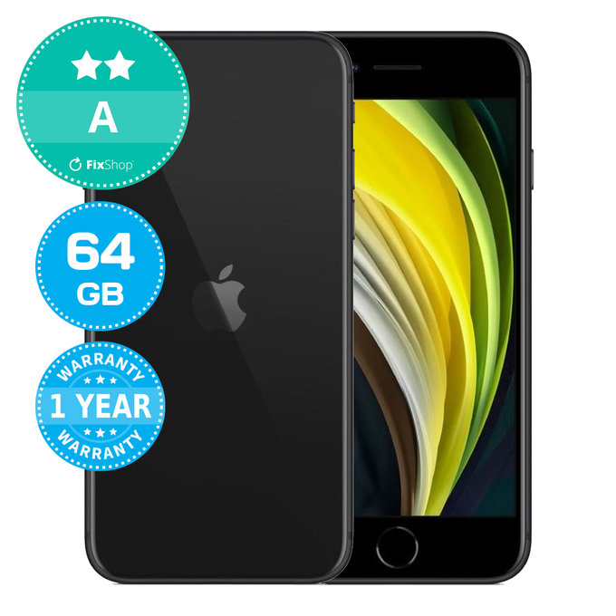 Apple iPhone SE (2nd Gen 2020) Black 64GB A Repasovaný