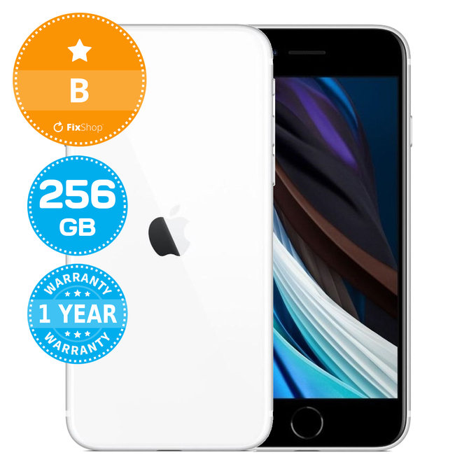 Apple iPhone SE (2nd Gen 2020) White 256GB B Repasovaný