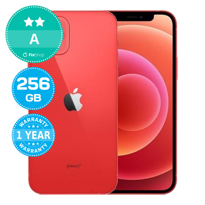 Apple iPhone 12 (PRODUCT)RED 256GB A Repasovaný