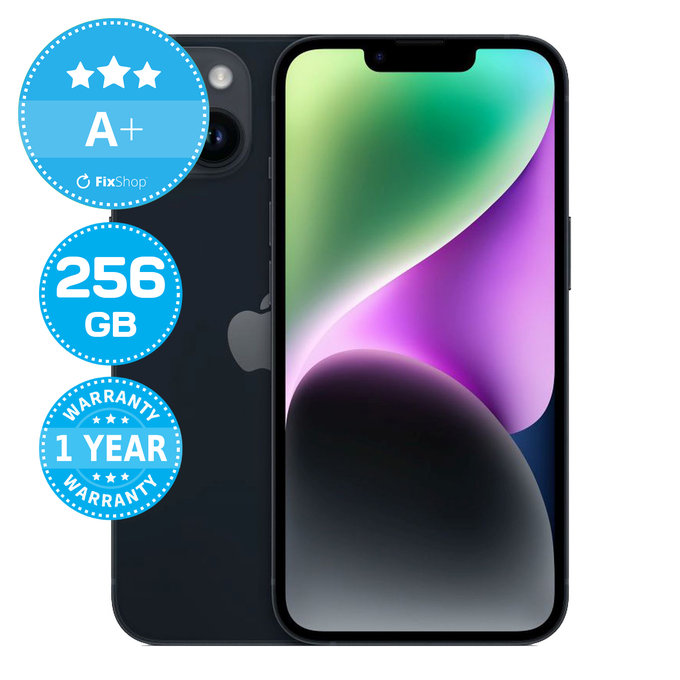 Apple iPhone 14 Midnight 256GB A+ Repasovaný