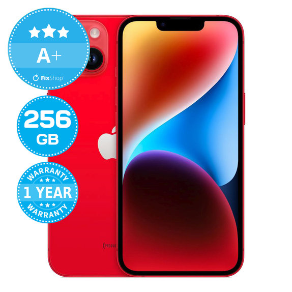 Apple iPhone 14 (PRODUCT)RED 256GB A+ Repasovaný
