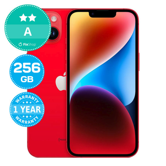 Apple iPhone 14 (PRODUCT)RED 256GB A Repasovaný