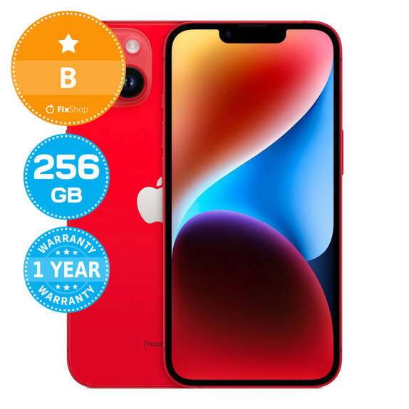 Apple iPhone 14 (PRODUCT)RED 256GB B Repasovaný