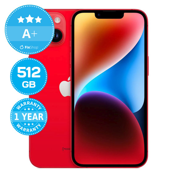 Apple iPhone 14 (PRODUCT)RED 512GB A+ Repasovaný