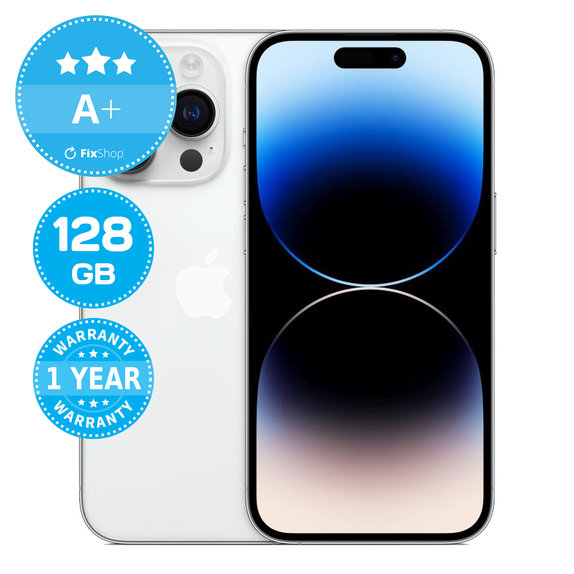 Apple iPhone 14 Pro Silver 128GB A+ Repasovaný