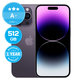 Apple iPhone 14 Pro Deep Purple 512GB A+ Repasovaný