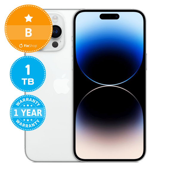 Apple iPhone 14 Pro Max Silver 1TB B Repasovaný