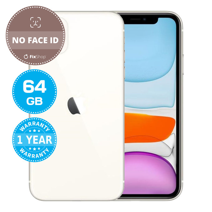 Apple iPhone 11 White 64GB (Bez Face ID) Repasovaný