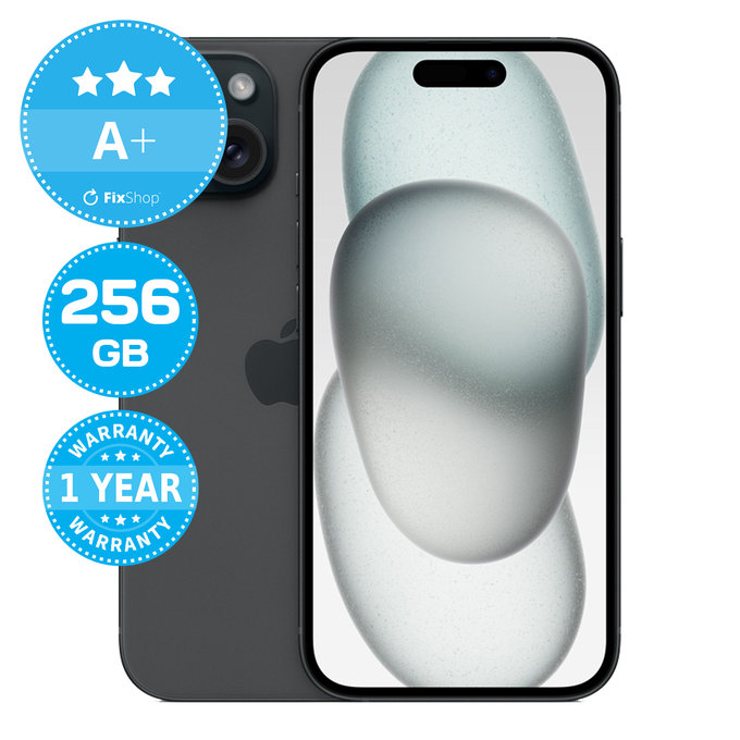 Apple iPhone 15 Black 256GB A+ Repasovaný