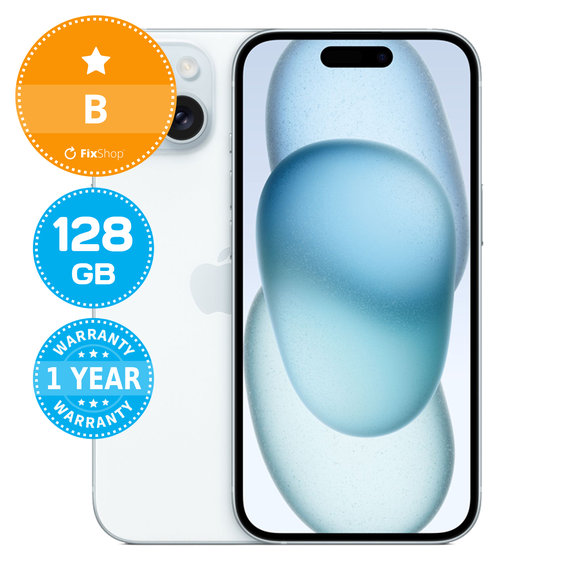 Apple iPhone 15 Blue 128GB B Repasovaný