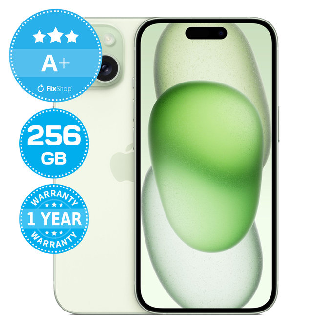 Apple iPhone 15 Green 256GB A+ Repasovaný