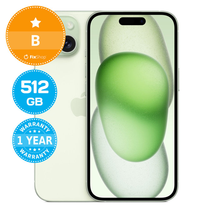 Apple iPhone 15 Green 512GB B Repasovaný
