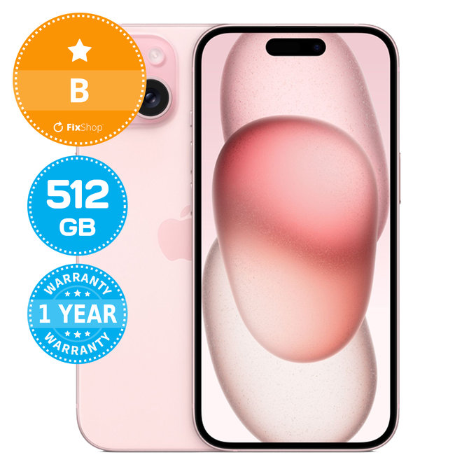 Apple iPhone 15 Pink 512GB B Repasovaný