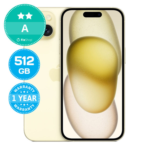 Apple iPhone 15 Yellow 512GB A Repasovaný