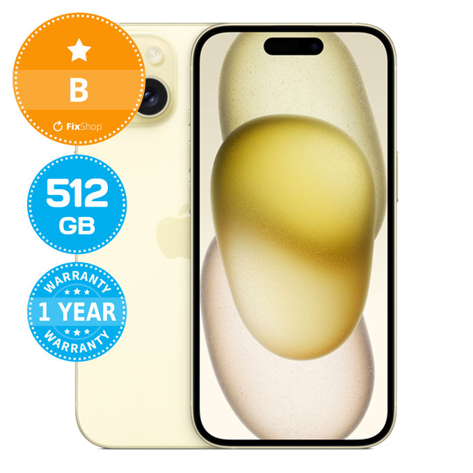 Apple iPhone 15 Yellow 512GB B Repasovaný