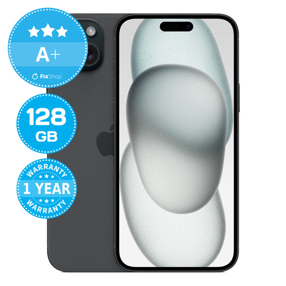 Apple iPhone 15 Plus Black 128GB A+ Repasovaný