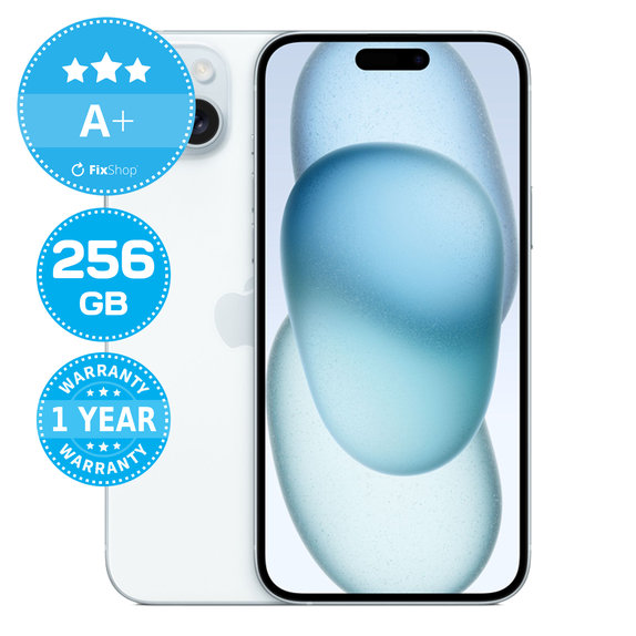 Apple iPhone 15 Plus Blue 256GB A+ Repasovaný