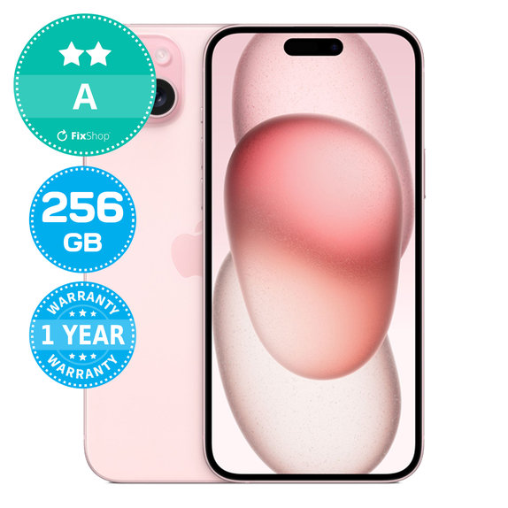 Apple iPhone 15 Plus Pink 256GB A Repasovaný