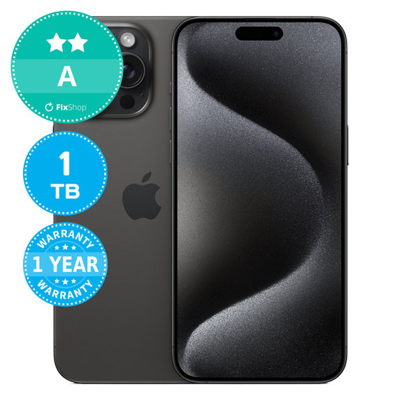 Apple iPhone 15 Pro Max Black Titanium 1TB A Repasovaný