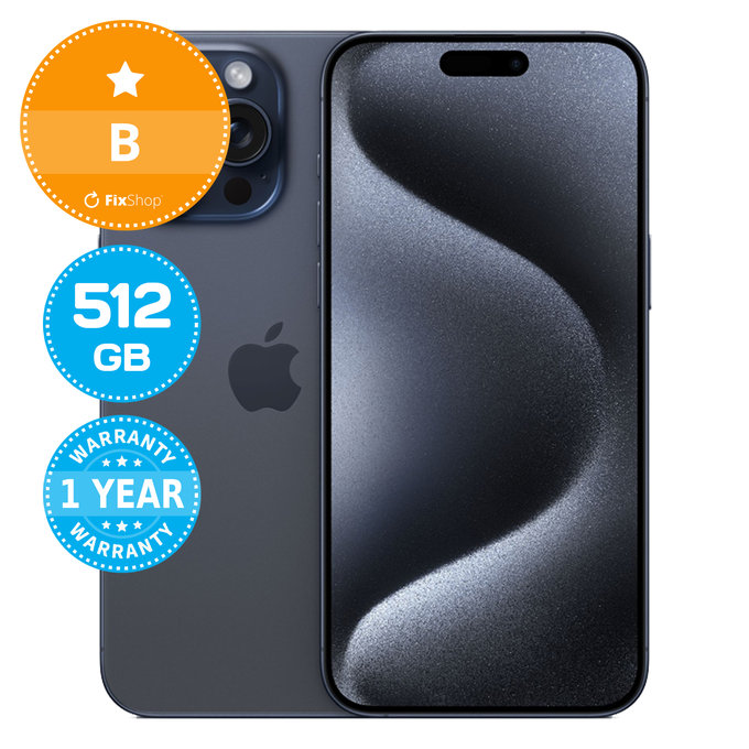Apple iPhone 15 Pro Max Blue Titanium 512GB B Repasovaný