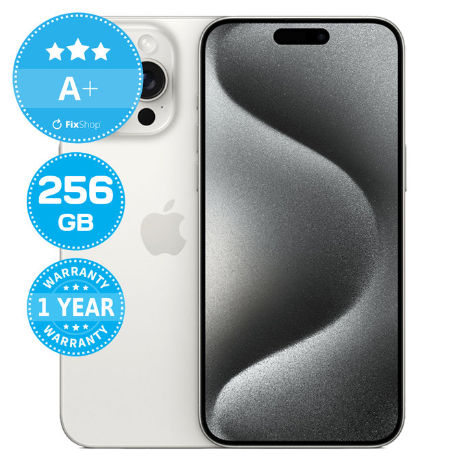 Apple iPhone 15 Pro Max White Titanium 256GB A+ Repasovaný