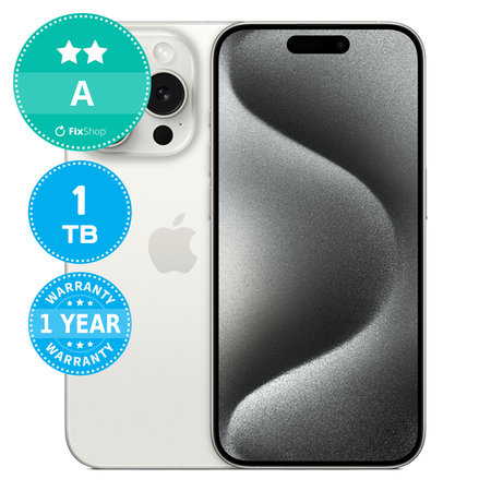 Apple iPhone 15 Pro White Titanium 1TB A Repasovaný
