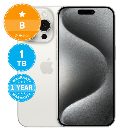 Apple iPhone 15 Pro White Titanium 1TB B Repasovaný