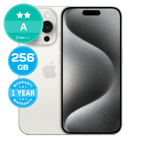 Apple iPhone 15 Pro White Titanium 256GB A Repasovaný