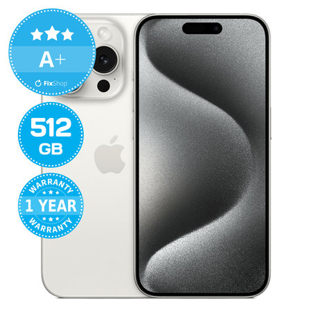 Apple iPhone 15 Pro White Titanium 512GB A+ Repasovaný