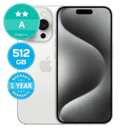 Apple iPhone 15 Pro White Titanium 512GB A Repasovaný