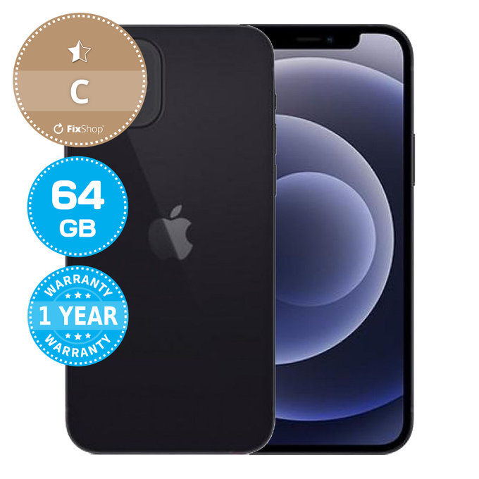 Apple iPhone 12 Black 64GB C Repasovaný