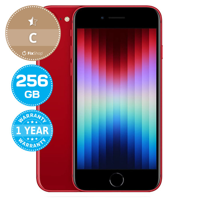 Apple iPhone SE (3rd Gen 2022) (PRODUCT)RED 256GB C Repasovaný