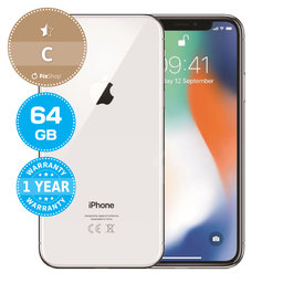 Apple iPhone X Silver 64GB C Repasovaný