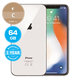Apple iPhone X Silver 64GB C Repasovaný