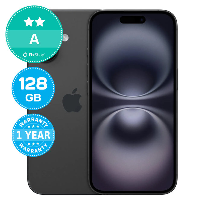 Apple iPhone 16 Black 128GB A Repasovaný