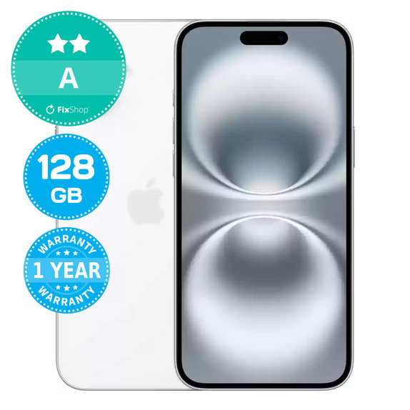Apple iPhone 16 White 128GB A Repasovaný