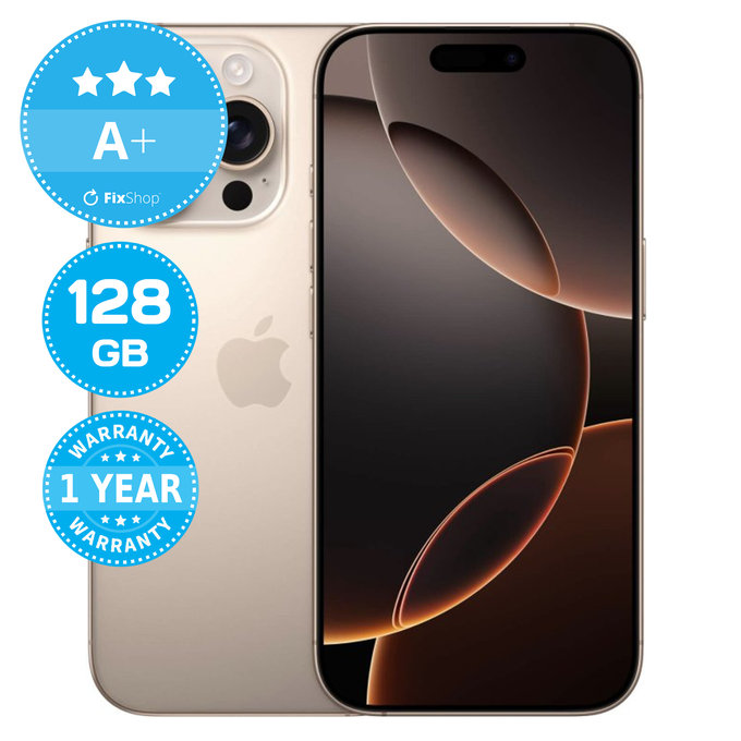 Apple iPhone 16 Pro Desert Titanium 128GB A+ Repasovaný